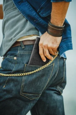&SONS Leather Goods>Black Leather Wallet