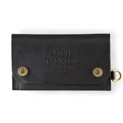 &SONS Leather Goods></noscript>Black Leather Wallet