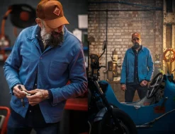 &SONS Jackets & Coats></noscript>Blue Bolt Chore Jacket