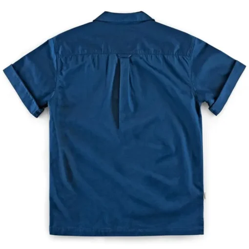 &SONS Tops>Club Shirt Koi Carp Embroidered Blue