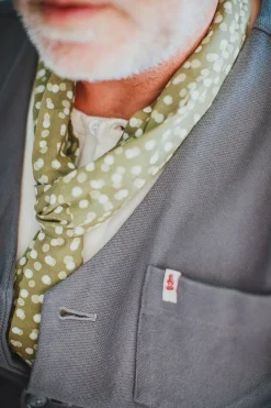 &SONS Scarves></noscript>Green Dot Organic Japanese Scarf