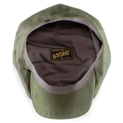 &SONS Knitwear>Jackson Baker Boy Cap - Army Green