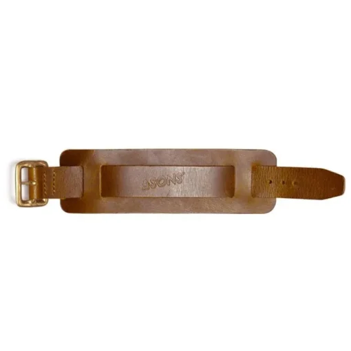 &SONS Leather Goods>Leather Watch / Wrist Cuff Tan