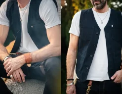 &SONS Waistcoats></noscript>Navy Lincoln Waistcoat / Vest