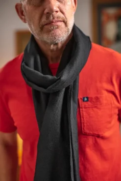 &SONS Knitwear>Outlaw Scarf Black