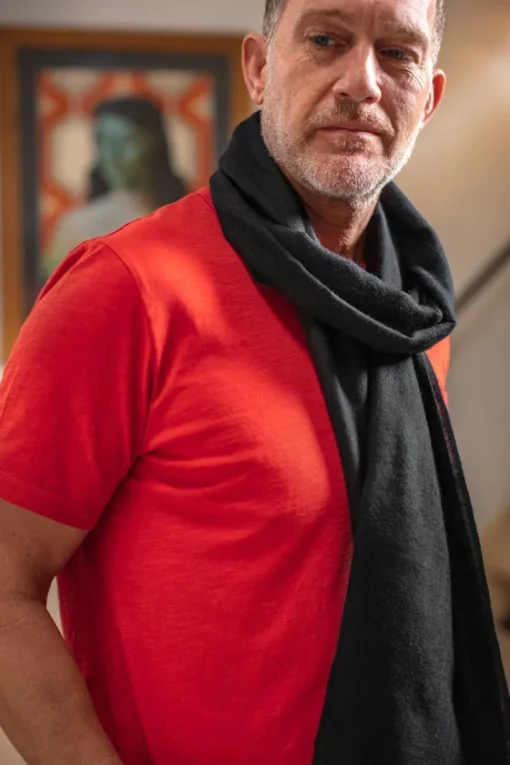 &SONS Knitwear>Outlaw Scarf Black
