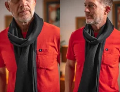 &SONS Knitwear></noscript>Outlaw Scarf Black