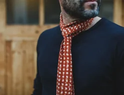 &SONS Scarves></noscript>Rust Dot Japanese Scarf