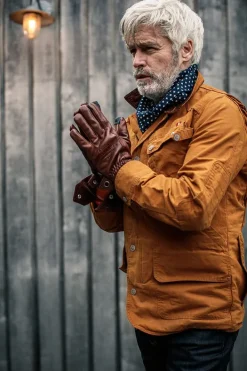 &SONS Leather Goods>Adventure Gloves Oxblood Brown