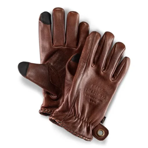 &SONS Leather Goods>Adventure Gloves Oxblood Brown
