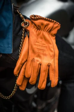 &SONS Leather Goods>Adventure Gloves Tan