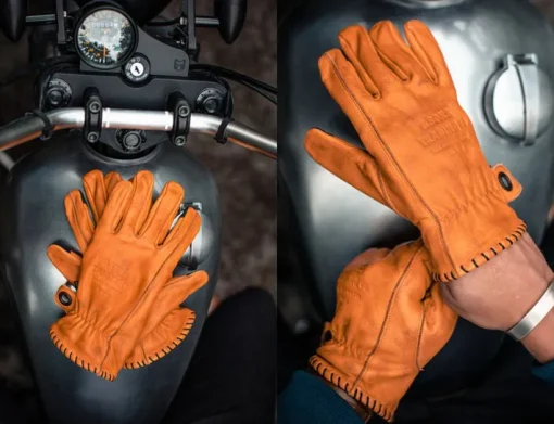 &SONS Leather Goods>Adventure Gloves Tan