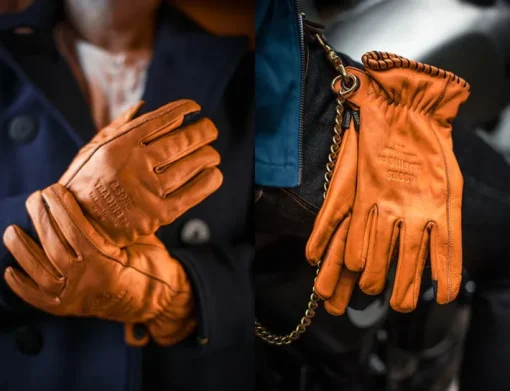 &SONS Leather Goods>Adventure Gloves Tan