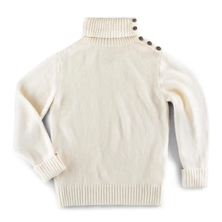 &SONS Jackets & Coats>Ahab Submariner Rollneck Jumper Ecru
