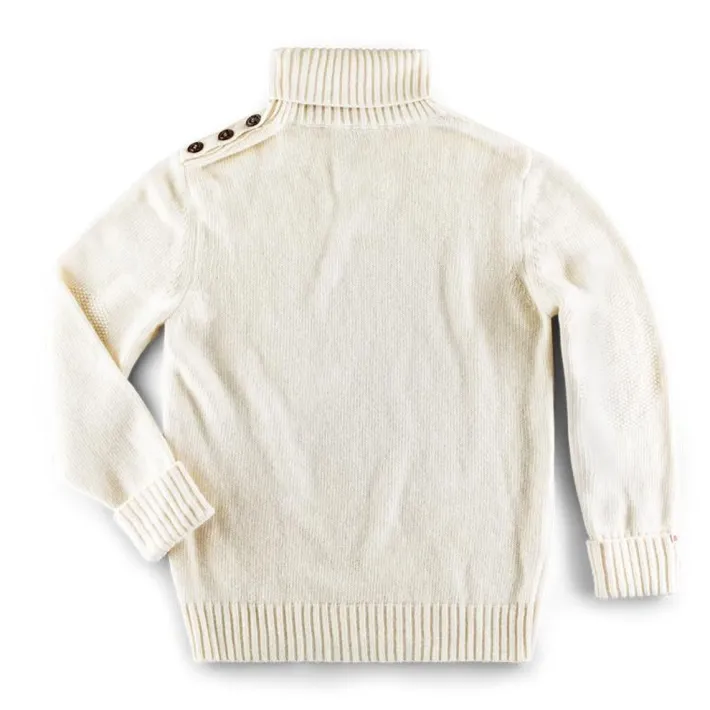 &SONS Jackets & Coats>Ahab Submariner Rollneck Jumper Ecru