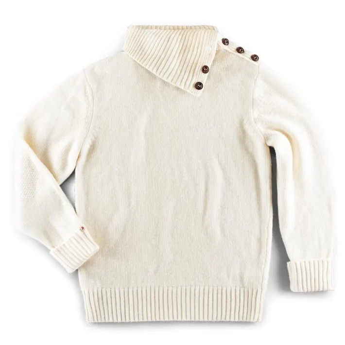 &SONS Jackets & Coats>Ahab Submariner Rollneck Jumper Ecru