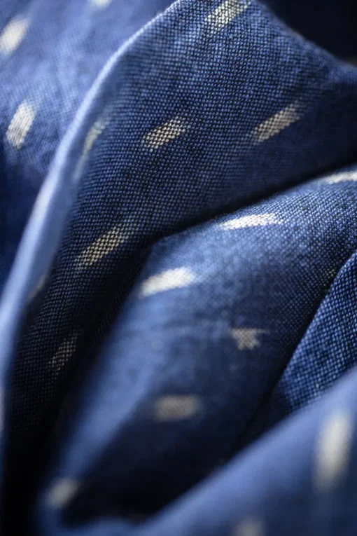 &SONS Scarves>Blue Star Dot Scarf