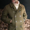 &SONS Jackets & Coats>Boardwalk Peacoat Army Green