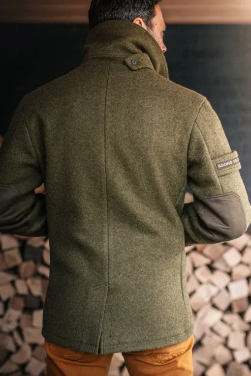 &SONS Jackets & Coats>Boardwalk Peacoat Army Green