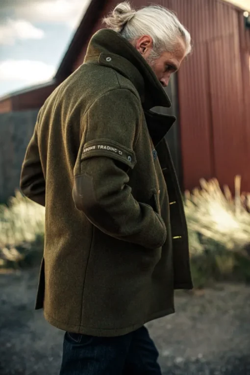 &SONS Jackets & Coats>Boardwalk Peacoat Army Green