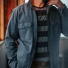 &SONS Jackets & Coats>Cab Coat Churchill Blue