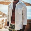 &SONS Tops>Coast Long Sleeve Shirt Off-White