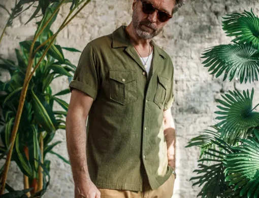 &SONS Tops>Coast Shirt Army Green