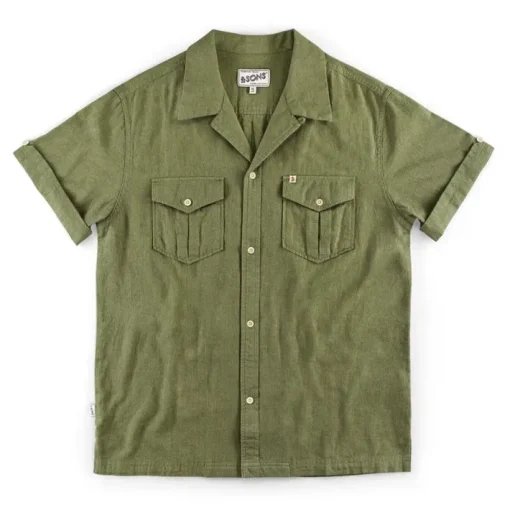 &SONS Tops>Coast Shirt Army Green