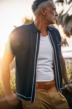 &SONS Tops></noscript>Dean Polo Navy