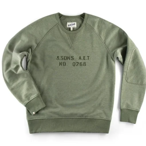 &SONS Jackets & Coats>Deck Sweatshirt Surplus Green
