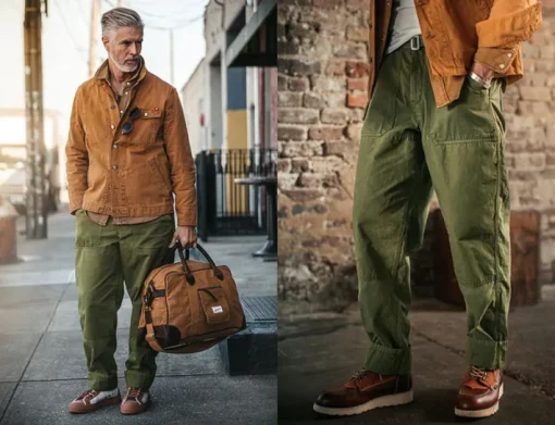 &SONS Bottoms & Shorts>Fatigue Pant Army Green