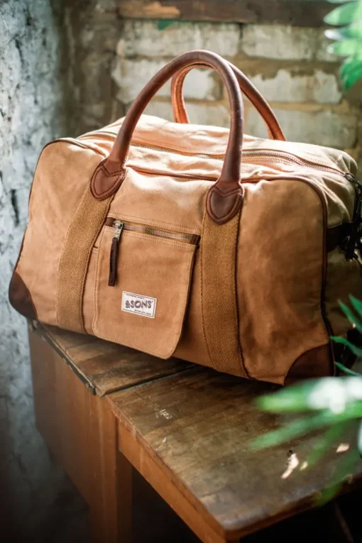 &SONS Leather Goods>Getaway Bag Tan