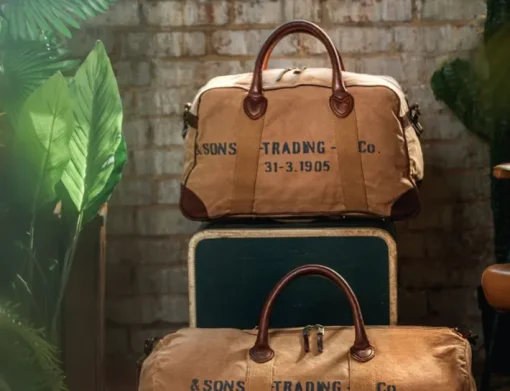 &SONS Leather Goods>Getaway Bag Tan