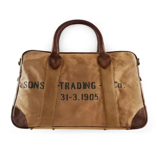 &SONS Leather Goods>Getaway Bag Tan