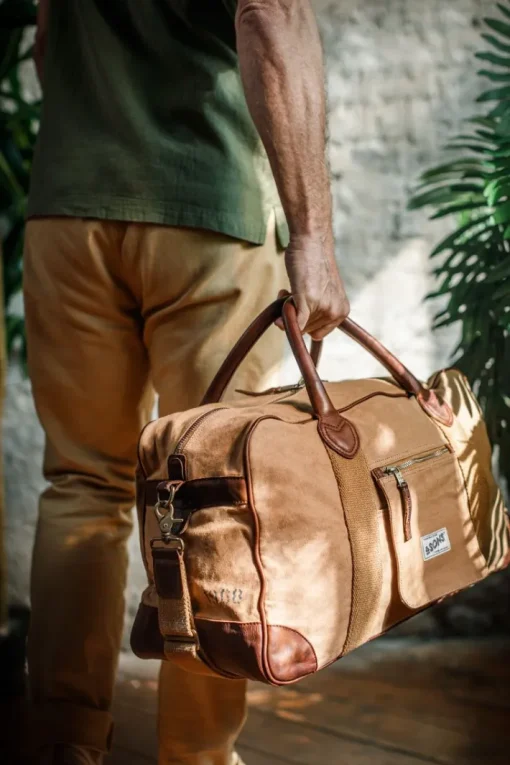 &SONS Leather Goods>Getaway Bag Tan