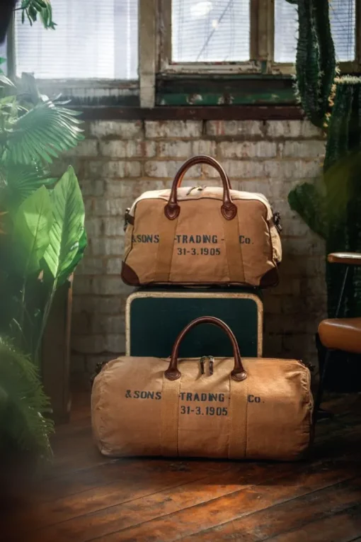 &SONS Leather Goods>Getaway Bag Tan