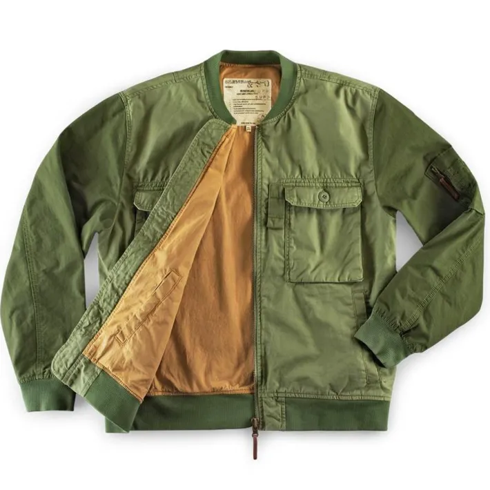 &SONS Jackets & Coats>Harris Bomber Jacket Army Green