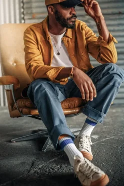 &SONS Bottoms & Shorts>Joey's Crew Pant Churchill Blue