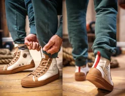 &SONS Footwear></noscript>New Baseline Basketball High Top Raw
