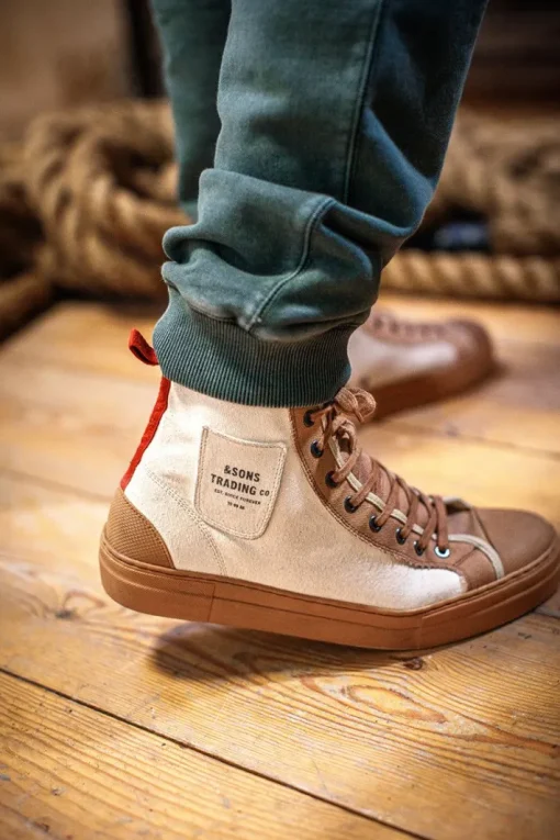 &SONS Footwear>New Baseline Basketball High Top Raw