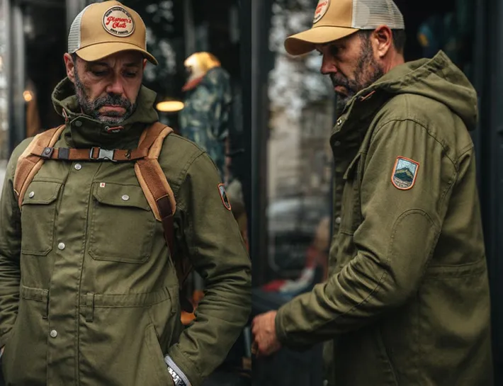 &SONS Jackets & Coats>Noah Cagoule Army Green