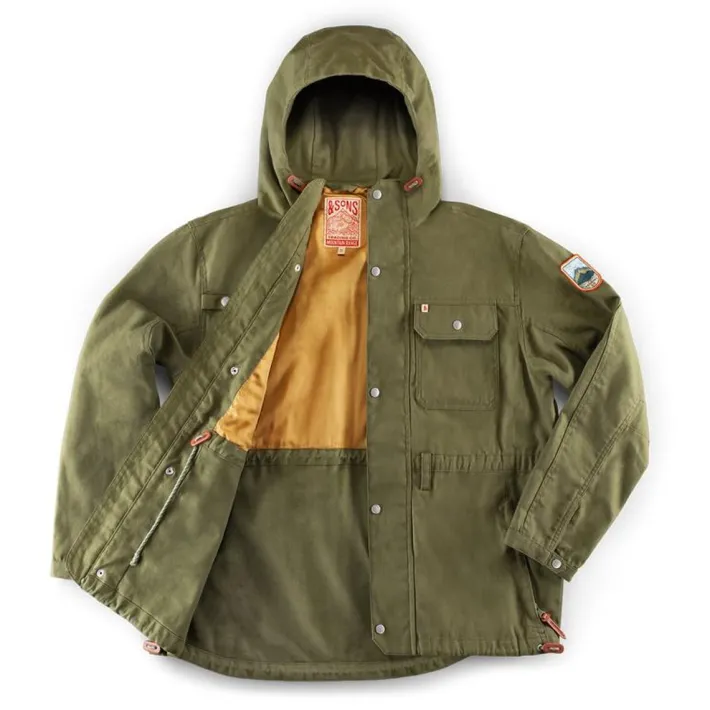 &SONS Jackets & Coats>Noah Cagoule Army Green