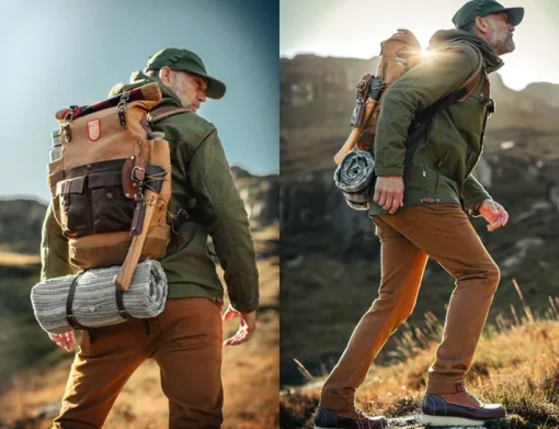 &SONS Leather Goods>Nordic Rucksack Tan
