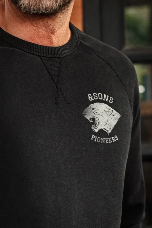 &SONS Jackets & Coats>Panther Pioneers Sweatshirt Black
