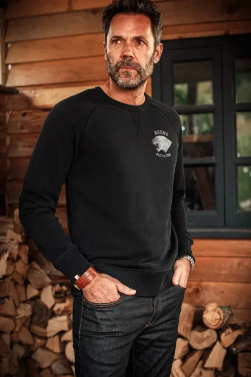 &SONS Jackets & Coats>Panther Pioneers Sweatshirt Black