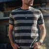 &SONS Tops>Papillon T-Shirt Grey Stripe