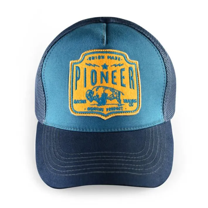 &SONS Headwear>Pioneer Trucker Cap Blue