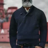 &SONS Jackets & Coats>Port Shawl Collar Jumper Navy