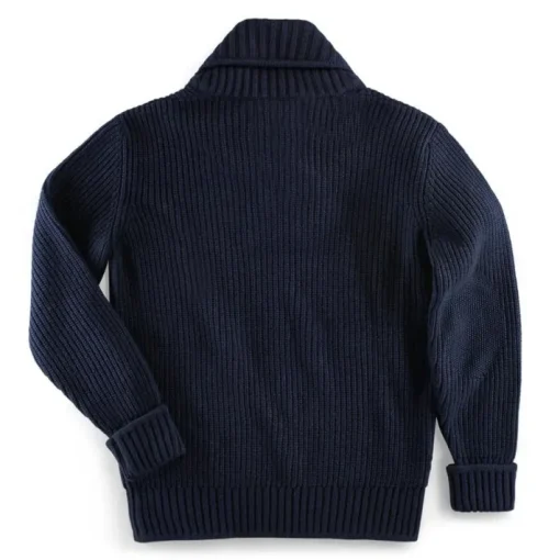 &SONS Jackets & Coats>Port Shawl Collar Jumper Navy
