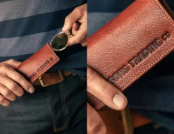 &SONS Leather Goods></noscript>Pouch Glasses Case Brown